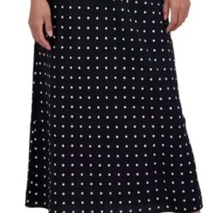 Aeropostale Black and White Polka Dot A-Line Skirt Size XXS, S, M NWT